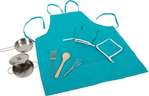 Small foot - speel kookset met schort, 9dlg.