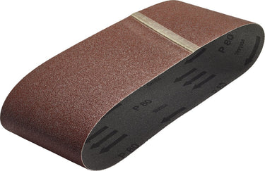 Wolfcraft -schuurbanden voor bandschuurmachine - korrel 120 - 6 stuks - 76 x 457 mm - schuurpapier rollen - schuurrollen - schuurband - 3114000