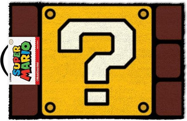 Nintendo super mario question mark block - deurmat