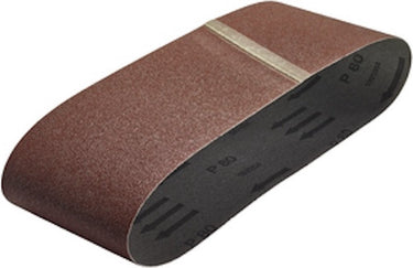 Wolfcraft - schuurbanden korrel 40 80 120 - 9 stuks - bandschuurmachine schuurpapier - schuurband 100 x 560 mm - 1933100