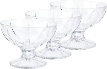 Arcoroc ijs sorbet coupes - 6x - op voet - 200 ml - glas - ijsschaaltjes - ijscoupe glazen