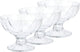 Arcoroc ijs sorbet coupes - 6x - op voet - 200 ml - glas - ijsschaaltjes - ijscoupe glazen