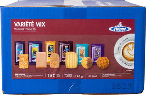 Hoppe koffiekoekjes variete mix 6 soorten (150 stuks)