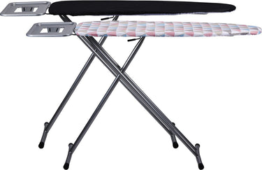 Alpina strijkplank xl 161 x 96 cm - inclusief strijkplankhoes - hoogte verstelbaar 80-96 cm - met antislipvoetjes - geschikt voor diverse strijkijzers - willekeurige kleur design strijkplankovertrek
