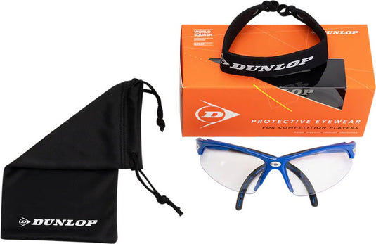 Dunlop squashbril i-armor blauw