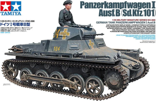 Tamiya modelbouwpakket militaire voertuigen - 35388 duitse tank panzerkampfwagen i ausf.b plastic - 1:35 - modelbouw