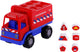 Cavallino brandweervrachtwagen vormenstoof met 6 blokken, 26cm