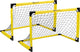 Get go voetbaldoel opvouwbaar set van 2 - 91x61x61 cm - voetbalgoal voor kinderen - zwart geel
