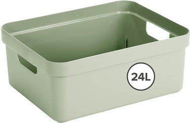 Sunware sigma home opbergbox 24l - 44.5x34.5x18.3 cm - groen