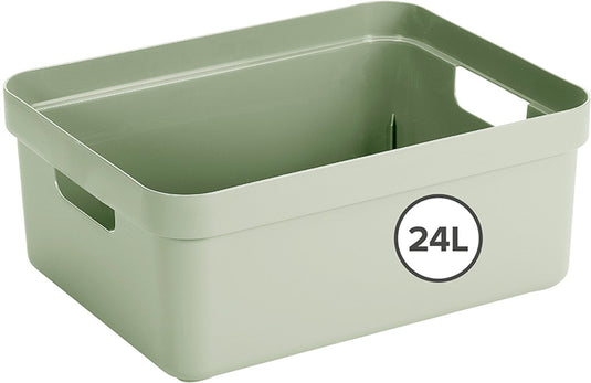 Sunware sigma home opbergbox 24l - 44.5x34.5x18.3 cm - groen