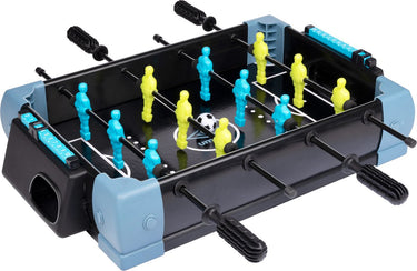 Umbro tafelvoetbal tafelmodel - 5-in-1 tafelspel - 40 x 30 x 25 cm - tafelvoetbalspel - voetbal, hockey, basketbal, tennis en bowlen - zwart blauw