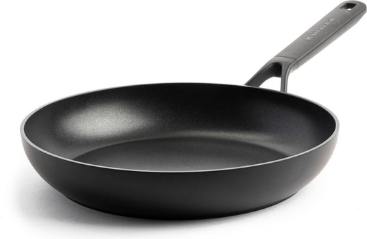 Kitchenaid classic forged aluminium koekenpan ø30cm - zwart - inductie - anti-aanbak - pfas-vrij