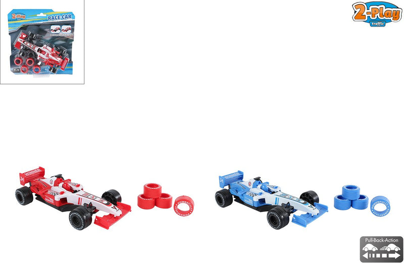 Load image into Gallery viewer, 2-play formule raceauto met extra banden pull back
