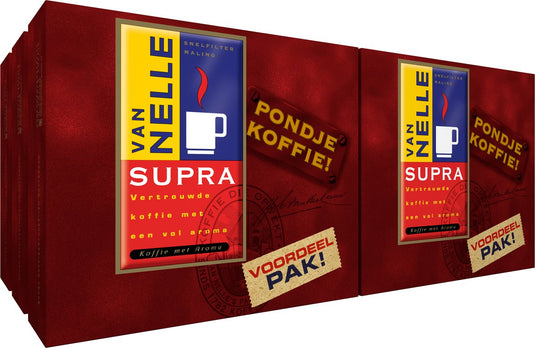 Van nelle supra filterkoffie - intensiteit 5 9 - 12 x 250 gram