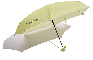 Muitomas paraplu compact - lichtgwicht – telescopische steel - antisliphandgreep - koord en hoes - groen
