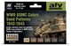 Vallejo hobbyverf acrylverf - 71624 wwii usmc colors sand patterns 1942-1945 - acryl set verf set - 6x 17 ml