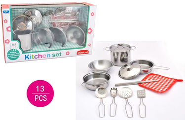 Amuuso metalen pottenset +acc 13 delig.