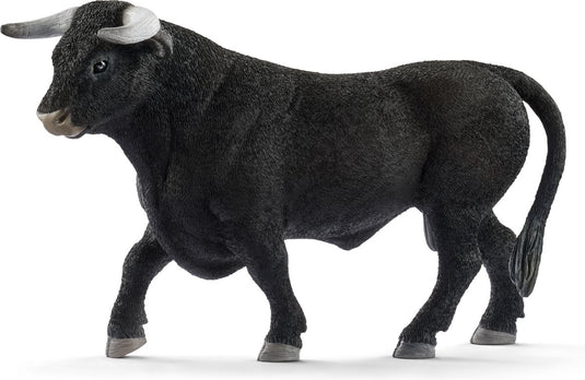 Schleich farm world - zwarte stier - speelfiguur - kinderspeelgoed voor jongens en meisjes - 3 tot 8 jaar - 13875