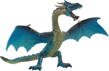 Bullyland 75592 – speelfiguur vliegende turkooizen draak – ca. 10,3cm – levensecht en detailrijk vormgegeven – ideaal als fantasiefiguur, decoratie of klein cadeautje voor kinderen vanaf 3 jaar.