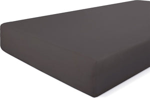 Walra hoeslaken crispy cotton - 160x200 - 100% katoen - antraciet