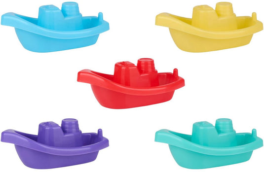 Let's play eddy toys badbootjes 5 stuks – badspeelgoed kinderen – drijvende bootjes – water speelgoed bad en zwembad