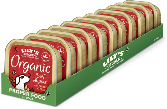Lily's kitchen - hondenvoer - natvoer - biologische paté rund - 11 x 150 g