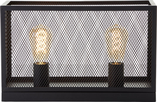 Brilliant maze - tafellamp - e27 max 2x60w - zwart