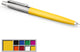 Parker jotter originals balpen | klassieke gele afwerking | medium punt | blauwe inkt | 1 stuk