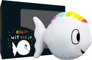 Nl - clavis klein wit visje knuffel ca. 32 cm