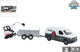 Kids globe die cast pull back vw transporter met minigraver