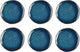 Medard de noblat - vertigo denim - dessertborden 21 cm - 6 delig - stoneware