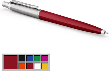 Parker originele jotter-balpen - medium punt - blauwe inkt - klassieke rode afwerking - 1 stuk