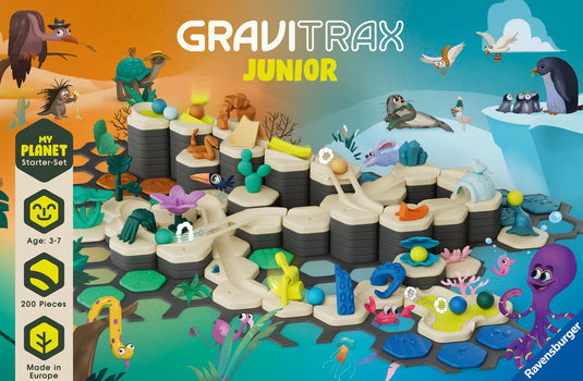 Gravitrax junior starter-set xxl my world - knikkerbaan - interactief kogelbaansysteem voor kinderen
