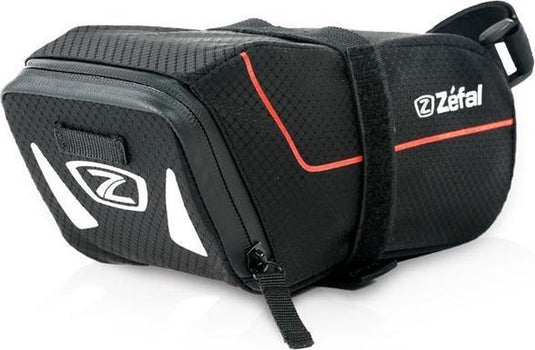 Zefal z light pack l zadeltas – fietstas zadel – 1.4 l – waterdichte rits – licht – zadelpen bevestiging – polyester – zwart