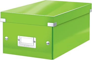 Leitz wow click store kartonnen opbergdoos - 84% gerecycled karton - 21 x 15 x 35.2 cm (bxhxd) - ideaal voor thuiswerkplek - groen