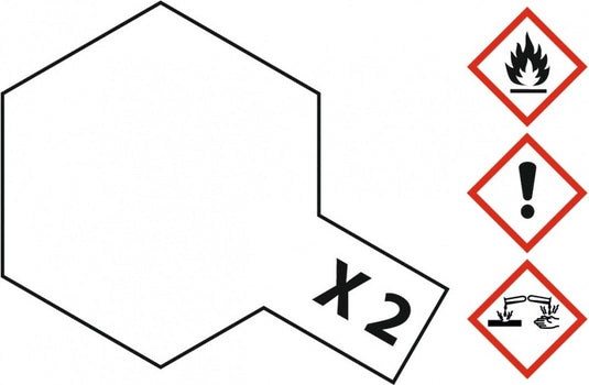 Tamiya hobbyverf acrylverf - x-2 white - gloss - acryl - 23ml verf potje - 23 ml