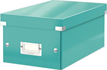 Leitz wow click store kartonnen opbergdoos - 84% gerecycled karton - 21 x 15 x 35.2 cm (bxhxd) - ideaal voor thuiswerkplek - ijsblauw