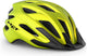 Met crossover fietshelm mannen vrouwen - stadsfietshelm volwassenen - maat xl - lime yellow allic matt
