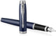 Parker im-vulpen | matblauw | fijne penpunt met blauwe inktnavulling | geschenkverpakking