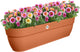Elho vibia campana easy hanger xxl 70 - plantenbak voor balkon - balkonbak - 100% gerecycled plastic - l69 x b26.8 x h23.7 cm - terra
