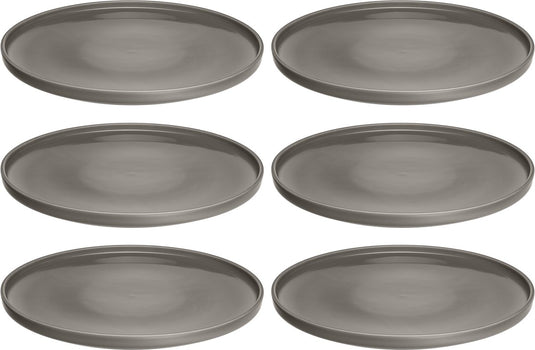 Leonardo roma bord 27cm taupe - set 6
