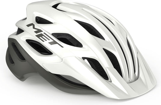 Met veleno mips fietshelm mannen vrouwen – fietshelm mountainbike volwassenen – elektrische fiets – stadsfiets – maat m (56-58cm) – white gray matt (wit)