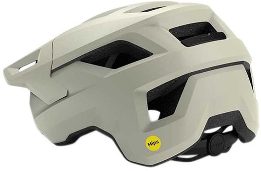 Met shelter mips fietshelm – fietshelm mannen vrouwen – mtb helm volwassenen – mountainbike – maat m (56-58 cm) – off white (wit)