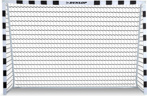 Dunlop voetbaldoel - voetbal goal 300 x 90 x 200 cm - voetbalgoal groot - buitenspeelgoed voor kinderen en volwassenen - snelle montage - voetbal training doel - metaal - zwart wit