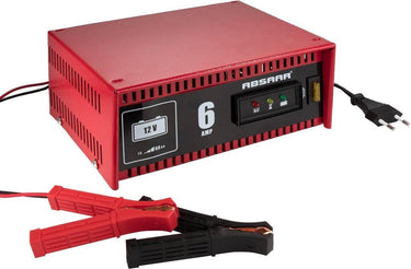 Absaar acculader 12 volt 15-60 ah 6 a rood