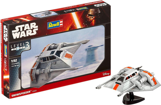 Revell modelbouwpakket ruimtevaart - 03604 star wars snowspeeder plastic - 1:52 - modelbouw