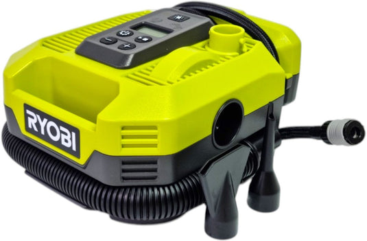 Ryobi one+ serie - draagbare compressor - 18v - hoge druk - digitaal display
