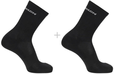 Salomon - evasion crew socks | 2-pack | sokken | maat s 36-38 - zwart