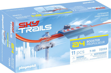 Playmobil sky trails booster - krachtversneller met katapultfunctie - meer actie op de baan - voor sky trails-banen - leeftijd 7+ - 72059
