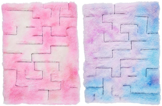 Eddy toys donzig doolhof - 58820 - fluffy maze met zachte buitenlaag - compact labyrint spel - speelgoed - 33x24 cm - 1 willekeurige kleur